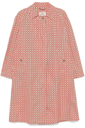ERMANNO SCERVINO Geometric-print trench coat
