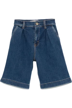 Elisabetta Franchi Pleated denim shorts
