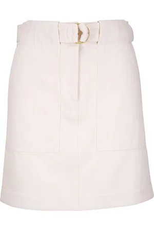 AKRIS Belted mini skirt