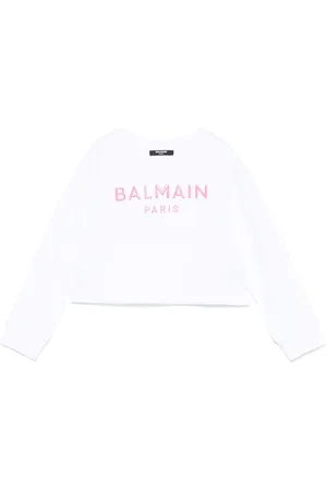 Balmain Rubberised-logo sweatshirt