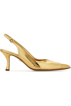 Salvatore Ferragamo 70mm metallic-effect pumps