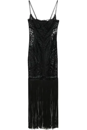 The Attico Embroidered midi dress