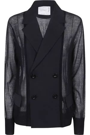 SACAI Semi-sheer blazer