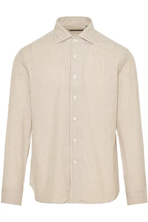 corneliani Striped button-up shirt