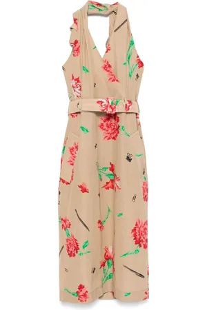 Moschino Belted midi dress
