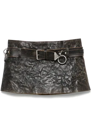 Prada Leather mini skirt