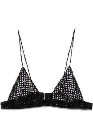 Golden Goose Beaded crochet bra top