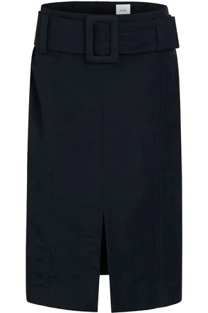 Patou Belted midi skirt