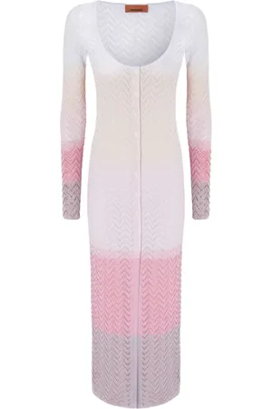 Missoni Chevron-knit long cardigan