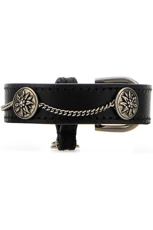 Prada Floral-charm leather bracelet