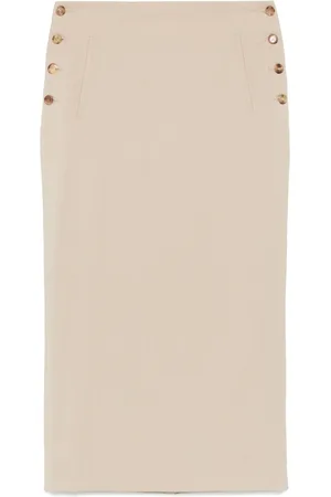 Moschino Virgin-wool midi skirt