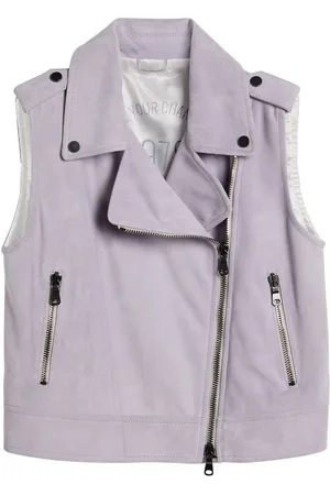 Brunello Cucinelli Suede biker waistcoat