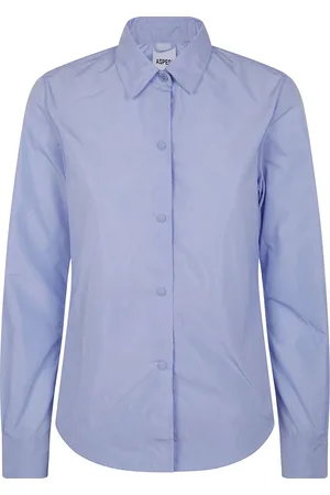 Aspesi Curved-hem button-up shirt