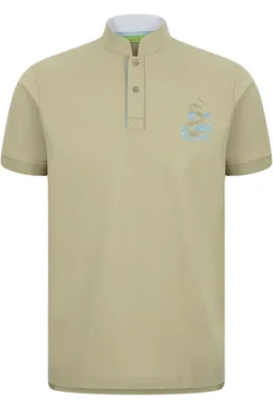 SHANGHAI TANG Dragon-embroidered polo shirt
