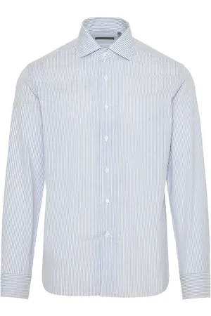 corneliani Striped poplin shirt