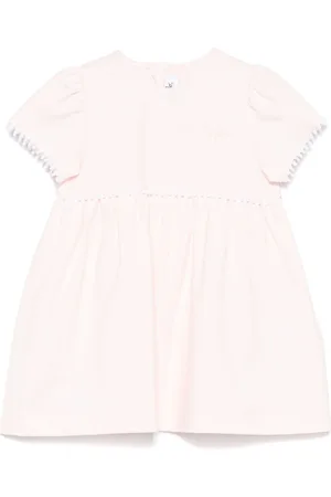 Il gufo Logo-embroidered dress