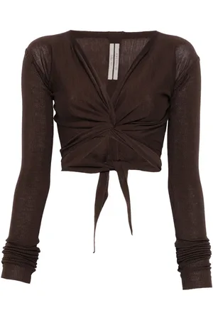 Rick Owens Crop wrap cardigan
