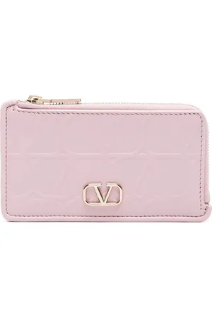 VALENTINO GARAVANI Toile Iconographe leather card holder