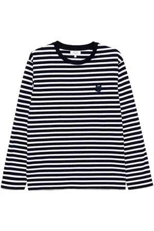 Maison Kitsuné Bold Fox head patch regular marin T-shirt