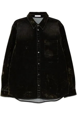 Helmut Lang Curved Classic Flocked shirt