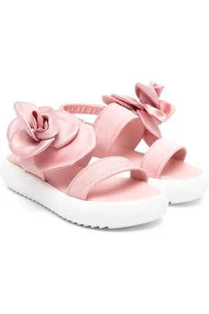 MONTELPARE TRADITION Floral-appliqué sandals
