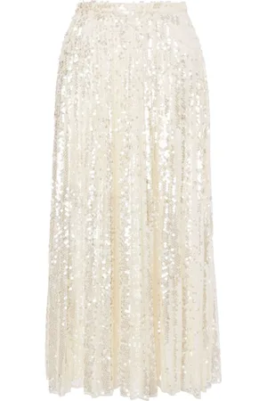 Serafini Sequin-embellished midi skirt