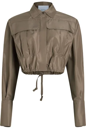Patou Cropped faille safari shirt