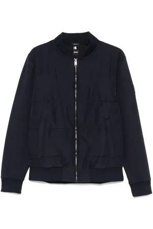 HUGO BOSS Logo-patch bomber jacket