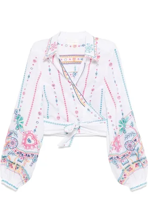 Camilla Cropped wrap shirt