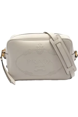 Prada 2010s logo-debossed shoulder bag