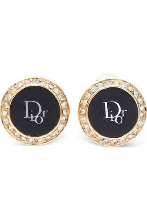 Dior 2000s CD rhinestone earrings