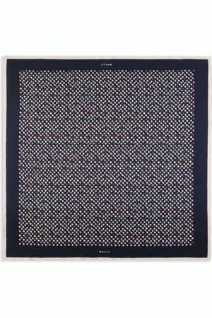Bally Microflowers silk scarf