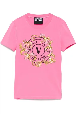 VERSACE Logo-print T-shirt