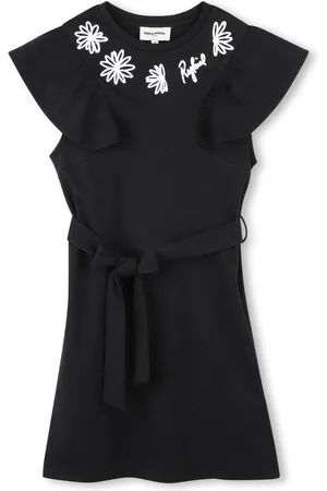 Sonia Rykiel Enfant Logo-embroidered mini dress