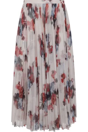 Serafini Pleated midi skirt