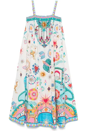 Camilla Wide-strap maxi dress