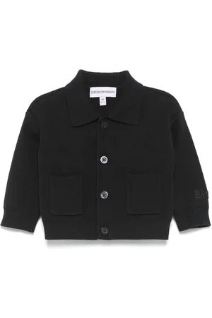 Emporio Armani Logo-embroidered cardigan