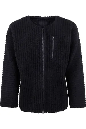 Issey Miyake Pleated fleece-texture jacket