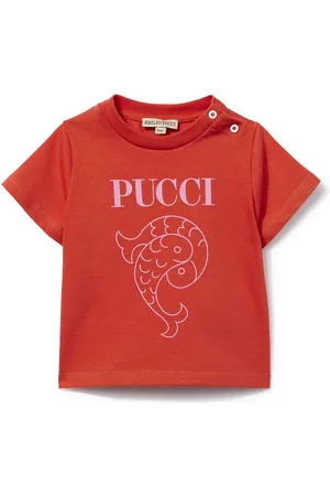 PUCCI Junior Pesci-print T-shirt