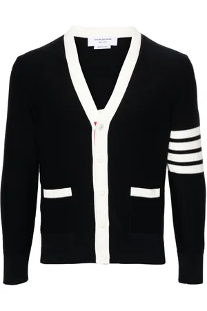 Thom Browne V-neck cotton cardigan
