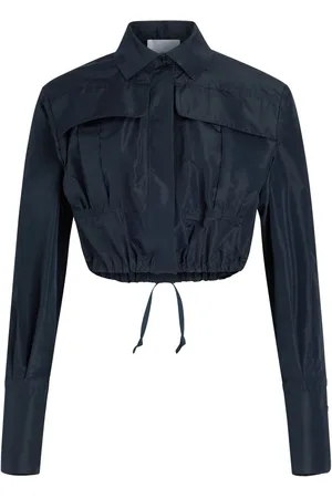 Patou Cropped faille safari shirt