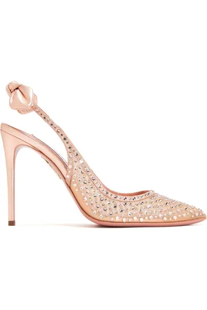 Aquazzura 85mm crystal-embellished pumps