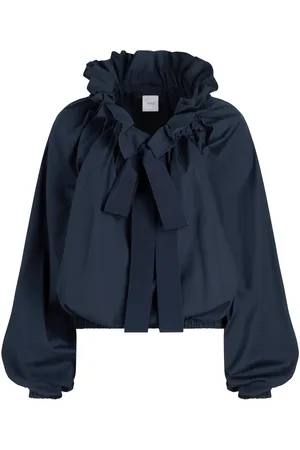Patou Iconic drawstring poplin top