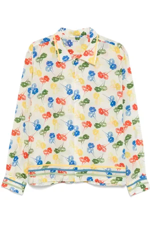 BODE Flower-stamp shirt