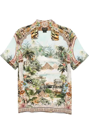 Camilla Camp-collar shirt