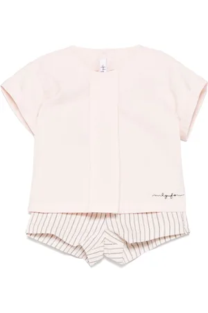 Il gufo Striped short set