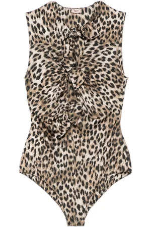 Nº21 Leopard-print swimsuit