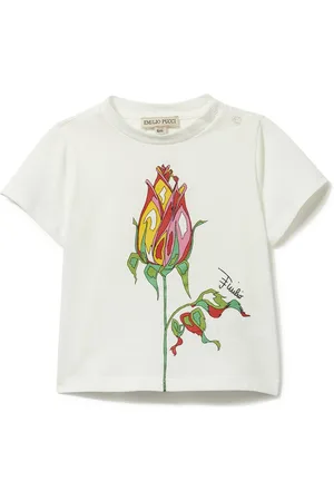PUCCI Junior Floral-print T-shirt