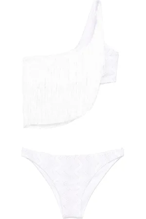 Missoni One-shoulder fringed bikini
