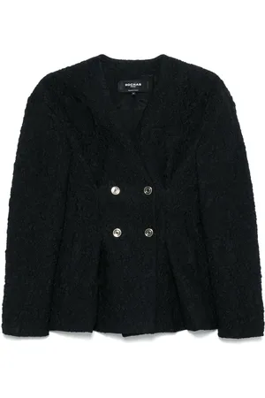 Rochas Cloqué-effect blazer